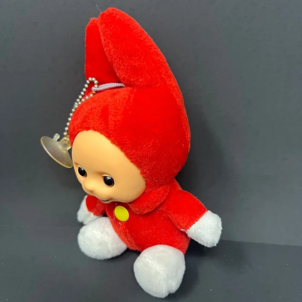 Playskool Teletubbies Po 6 Inch Red Plush Rubber Face Window Hanger Doll